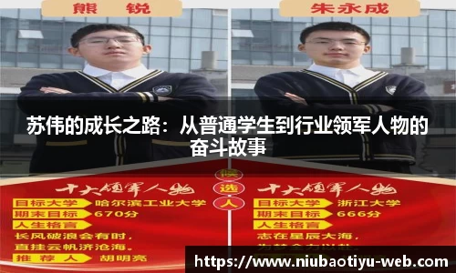苏伟的成长之路：从普通学生到行业领军人物的奋斗故事
